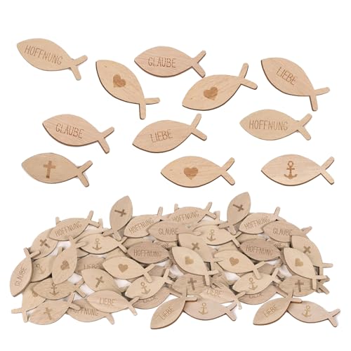 100 Stück Kommunion Deko,Deko Kommunion,Tischdeko Kommunion Junge,Holz Streudeko Konfirmation,Tischdekoration mit Fischen Aus Holz,Geeignet für Tischdeko,Kommunionsdeko,Babyparty,DIY Deko 100 Stück Kommunion Deko,Deko Kommunion,Tischdeko Kommunion Junge,Holz Streudeko Konfirmation,Tischdekoration mit Fischen Aus Holz,Geeignet für Tischdeko,Kommunionsdeko,Babyparty,DIY Deko von Roinaid