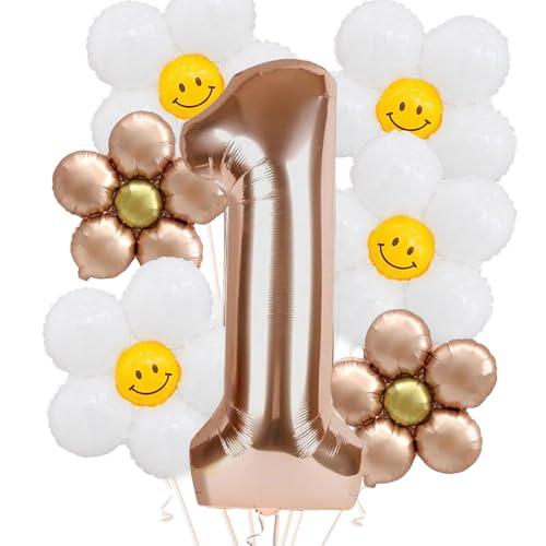 Roinaid 7 Stück Geburtstagsdeko 1 Jahr Folienballon 1 Deko 1. Geburtstag Mädchen Gänseblümchen Geeignet für Babyparty-Geburtstagsdekoration, Jubiläumsparty-Dekoration. Roinaid 7 Stück Geburtstagsdeko 1 Jahr Folienballon 1 Deko 1. Geburtstag Mädchen Gänseblümchen Geeignet für Babyparty-Geburtstagsdekoration, Jubiläumsparty-Dekoration. von Roinaid
