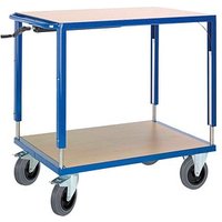 Rollcart Tischwagen höhenverstellbar 06-7557 blau 116,0 x 70,0 x 98,0 - 128,0 cm von Rollcart