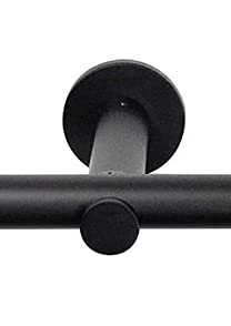 Rollmayer Gardinenstange Hängeschiene Schwarz Matt Schwarz Metall 19 mm Wandmontage 1-läufig oder 2-läufig Rollmayer Gardinenstange Hängeschiene Schwarz Matt Schwarz Metall 19 mm Wandmontage 1-läufig oder 2-läufig von Rollmayer