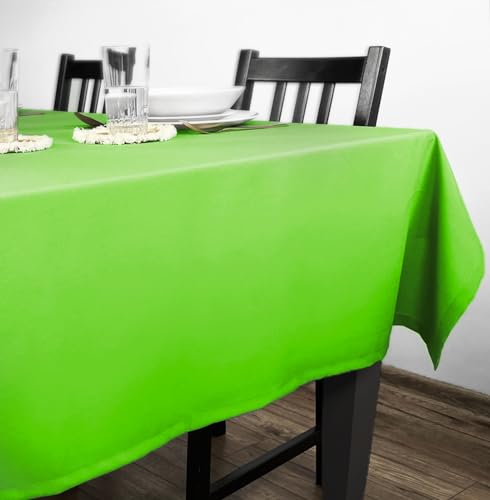 Rollmayer Tischdecke Tischtuch Tischwäsche Gastronomie Kollektion Vivid Uni einfarbig pflegeleicht waschbar(Seladongrün 24, 110x110cm) von Rollmayer