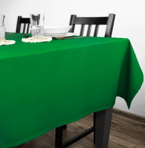 Rollmayer Tischdecke Tischtuch Tischwäsche Gastronomie Kollektion Vivid Uni einfarbig pflegeleicht waschbar 21 Farben zur Auswahl, Produkt für den täglichen Gebrauch (Grün 25, 80x80cm) von Rollmayer