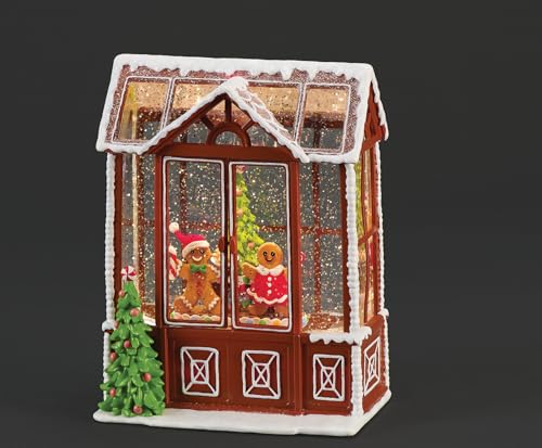 Roman 21,6 cm H beleuchtete Wirbel Lebkuchengewächshaus Konfetti Lites, Weihnachtsdekoration Roman 21,6 cm H beleuchtete Wirbel Lebkuchengewächshaus Konfetti Lites, Weihnachtsdekoration von Roman