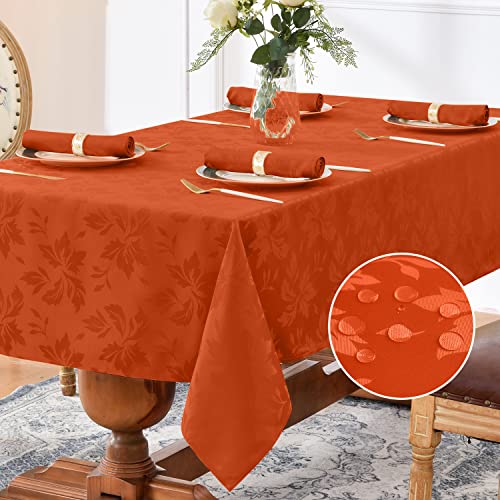 Romanstile Tischdecke Herbst 320x140 cm orange abwaschbar rechteckig Luxuriös Jacquard-Damast Muster wasserabweisend Tischtuch Tafeltuch für Geburtstag,Oktoberfest,Biertisch,Esszimmer,Herbstdeko,Party Romanstile Tischdecke Herbst 320x140 cm orange abwaschbar rechteckig Luxuriös Jacquard-Damast Muster wasserabweisend Tischtuch Tafeltuch für Geburtstag,Oktoberfest,Biertisch,Esszimmer,Herbstdeko,Party von Romanstile