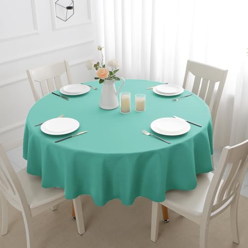 Romanstile Tischdecke Outdoor rund 120 cm Türkis Blau abwaschbar wasserabweisend klein Tischtuch Tablecloth Tischwäsche Deko für Geburtstag,Party,Garten,Frühling,Sommer,Terrasse,Balkon,Hochzeit,Oster Romanstile Tischdecke Outdoor rund 120 cm Türkis Blau abwaschbar wasserabweisend klein Tischtuch Tablecloth Tischwäsche Deko für Geburtstag,Party,Garten,Frühling,Sommer,Terrasse,Balkon,Hochzeit,Oster von Romanstile