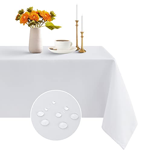 Romanstile Tischdecke Weihnachten weiß 140x180 abwaschbar,wasserabweisend und schmutzabweisend Tischtuch Table Cloth Tischwäsche für Geburtstag,Party,Hochzeit,Garten,Esstisch,Outdoor,Restaurant,Hotel Romanstile Tischdecke Weihnachten weiß 140x180 abwaschbar,wasserabweisend und schmutzabweisend Tischtuch Table Cloth Tischwäsche für Geburtstag,Party,Hochzeit,Garten,Esstisch,Outdoor,Restaurant,Hotel von Romanstile