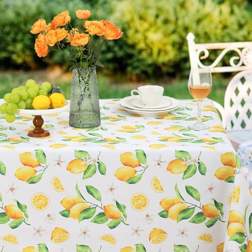 Romanstile Wachstuchtischdecke 140x240 cm große Outdoor Tischdecke PVC Zitronen Mediterraner Stil Schnittkanten wasserdicht wetterfest für Garten,Balkon,Terrasse,Sommer,Grill Party,Geburtstag,Küchen Romanstile Wachstuchtischdecke 140x240 cm große Outdoor Tischdecke PVC Zitronen Mediterraner Stil Schnittkanten wasserdicht wetterfest für Garten,Balkon,Terrasse,Sommer,Grill Party,Geburtstag,Küchen von Romanstile