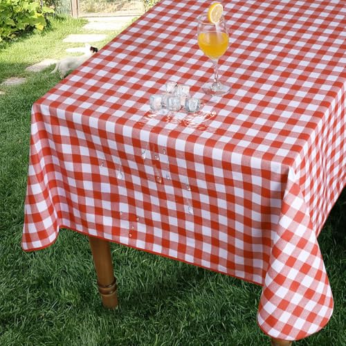 Romanstile Wachstuchtischdecke Rot und weiß 100x140 cm kariert rechteckig Tischdecke Outdoor Wetterfest PVC Tischdecken Plastik Landhausstil deko für Sommer,Frühling,Oster,Party,Esstisch,Garten,Balkon Romanstile Wachstuchtischdecke Rot und weiß 100x140 cm kariert rechteckig Tischdecke Outdoor Wetterfest PVC Tischdecken Plastik Landhausstil deko für Sommer,Frühling,Oster,Party,Esstisch,Garten,Balkon von Romanstile
