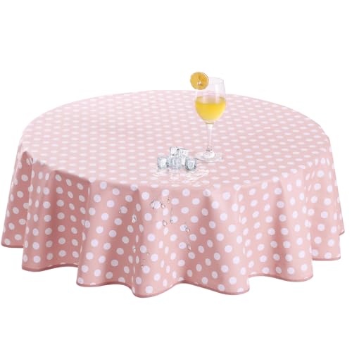 Romanstile Wachstuchtischdecke rund 140 cm rosa Frühling Garten Tischdecken für Draußen Wetterfest,350GSM PVC Tischdecke abwischbar für Gartentisch,Esstisch,Balkon,Party,Hochzeit,Kinder,Sommer,Ostern Romanstile Wachstuchtischdecke rund 140 cm rosa Frühling Garten Tischdecken für Draußen Wetterfest,350GSM PVC Tischdecke abwischbar für Gartentisch,Esstisch,Balkon,Party,Hochzeit,Kinder,Sommer,Ostern von Romanstile