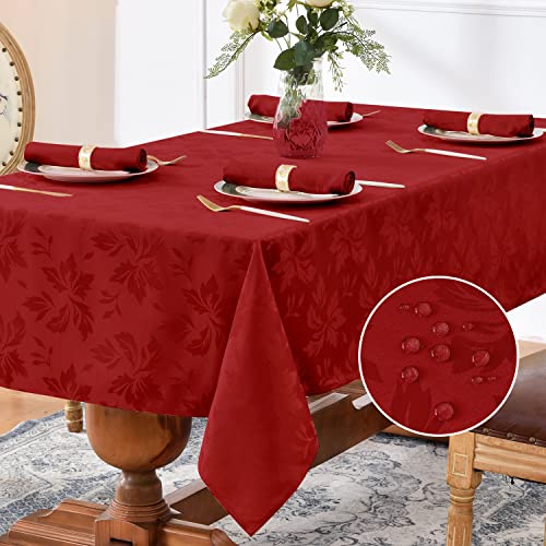 Romanstile große Tischdecke 140 x 320 Weihnachten Rot abwaschbar rechteckig Luxuriös Jacquard-Damast Muster wasserabweisend Tischtuch Tafeltuch für Geburtstag,Feste,Silvester,Party,Jahrestag,Geschenk Romanstile große Tischdecke 140 x 320 Weihnachten Rot abwaschbar rechteckig Luxuriös Jacquard-Damast Muster wasserabweisend Tischtuch Tafeltuch für Geburtstag,Feste,Silvester,Party,Jahrestag,Geschenk von Romanstile
