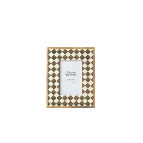 Romimex Bilderrahmen, Braun, Holz, Harz, Knochen, 19 x 24 x 3 cm Romimex Bilderrahmen, Braun, Holz, Harz, Knochen, 19 x 24 x 3 cm von Romimex