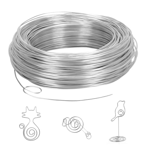 Romon Basteldraht, Aluminium Schmuckdraht, DIY Draht Zum Basteln, Aluminiumdraht für Basteln Und Schmuck Herstellung (1mm X 30 M) von Romon