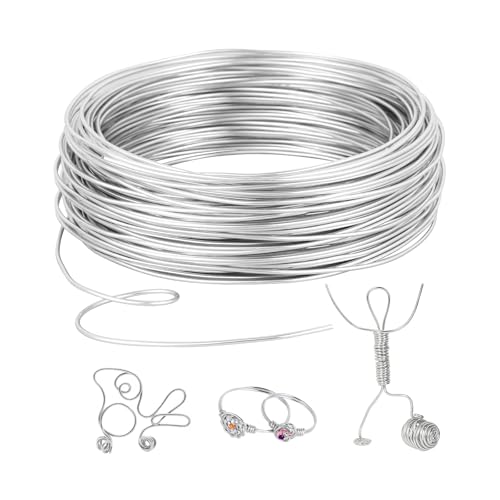 Romon Basteldraht, Aluminium Schmuckdraht, DIY Draht Zum Basteln, Aluminiumdraht für Basteln Und Schmuck Herstellung (3mm X 20 M) von Romon