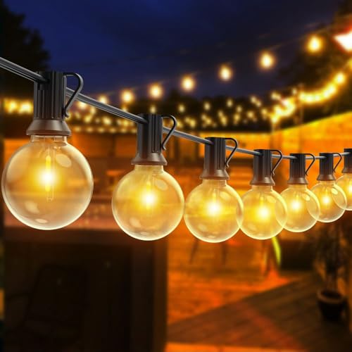 Romwish LED Lichterkette Außen 18M, Dimmbar & Wetterfest IP44, G40 Glühbirnen Warmweiß, Anschlussfertig für Garten, Balkon, Terrasse, Party Romwish LED Lichterkette Außen 18M, Dimmbar & Wetterfest IP44, G40 Glühbirnen Warmweiß, Anschlussfertig für Garten, Balkon, Terrasse, Party von Romwish