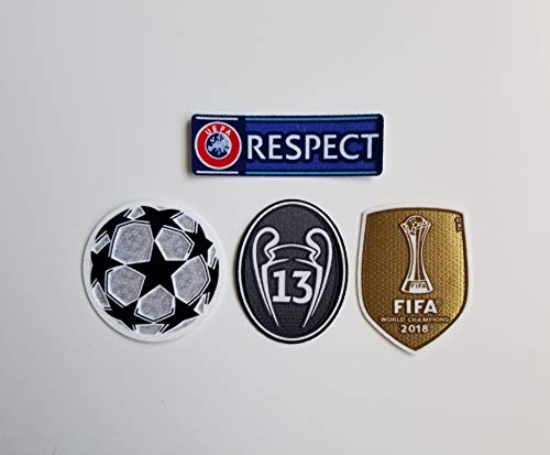 2018 UEFA Champions League Real Madrid Set Fußball Patch 13 Trophy Respect Bale Benzema Hazard von Ron Patch