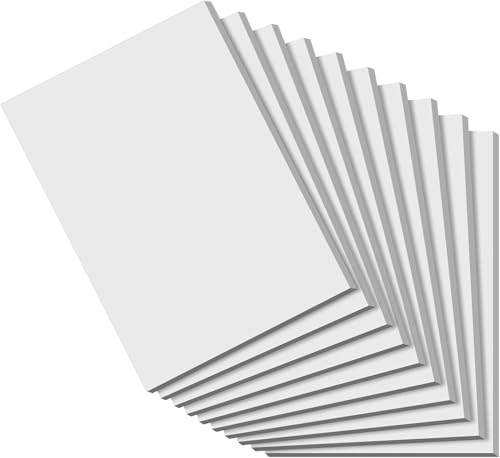 10 Stück Notizblock A6 Notizblöcke kleine, Schreibblock A6 weiße Notizblöcke, kleine Schreibblöcke weißes Papier, 50 Blatt pro Blanko Mini Notizblock Kratzpapier für Büro Schule Haus von Roneky