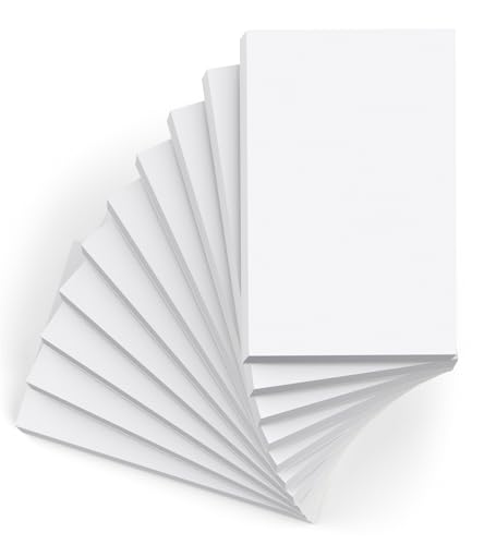 10 Stück Notizblock A7 Notizblöcke kleine, kleine Schreibblöcke weißes Papier, Schreibblock A7 weiße Notizblöcke, 50 Blatt pro Blanko Mini Notizblock Kratzpapier für Büro Schule Haus von Roneky