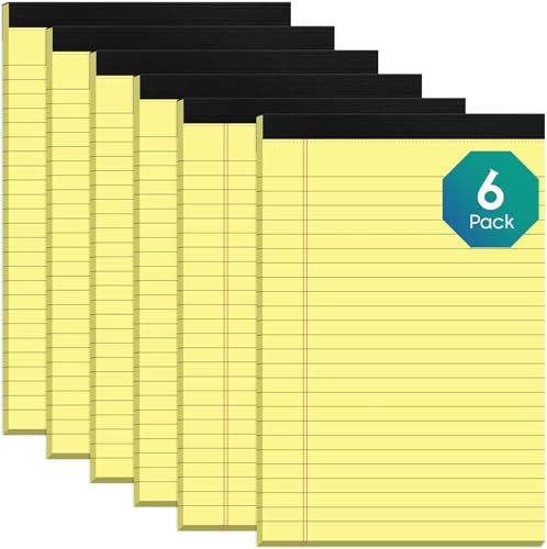 Notizblöcke, A5, kleine Rechtsblöcke, 6 Stück, Mini-Notizblock, College, liniert, doppelseitiger Druck, kleine Notizblöcke, perforiert, Schreibblock, A5, liniertes Papier, gelbes Schreibpapier für Notizblöcke, A5, kleine Rechtsblöcke, 6 Stück, Mini-Notizblock, College, liniert, doppelseitiger Druck, kleine Notizblöcke, perforiert, Schreibblock, A5, liniertes Papier, gelbes Schreibpapier für von Roneky