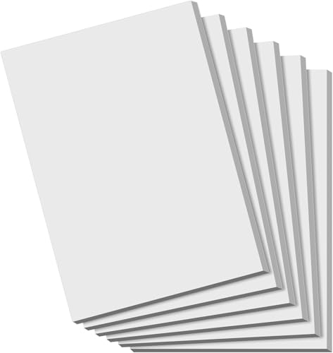 Roneky Notizblock A6 Notizblöcke kleine, 6 Stück Schreibblock A6 weiße Notizblöcke, kleine Schreibblöcke weißes Papier, 50 Blatt pro Blanko Mini Notizblock Kratzpapier Paper für Büro Schule Haus von Roneky