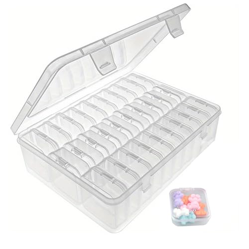Rongxze 31 Stück Kleine Aufbewahrungsbox, Transparente Kunststoff Aufbewahrungsbox mit Deckel Klein, Sortierboxen für Kleinteile für Kleine Perlen, Pillen, Bastelartikel, Schmuck (Weiß) Rongxze 31 Stück Kleine Aufbewahrungsbox, Transparente Kunststoff Aufbewahrungsbox mit Deckel Klein, Sortierboxen für Kleinteile für Kleine Perlen, Pillen, Bastelartikel, Schmuck (Weiß) von Rongxze