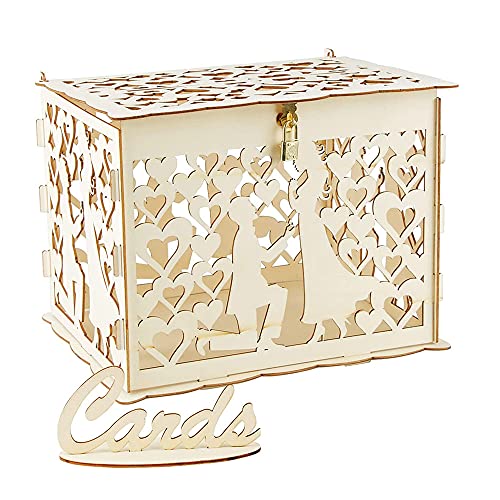 Hochzeitskartenbox aus Holz, DIY Hochzeitskartenbox, Hochzeitskartenbox mit Schlüsseln, Hochzeitskartenbox, Hochzeitsbriefkasten mit Schloss, für Hochzeiten, Babypartys, Geburtstage Hochzeitskartenbox aus Holz, DIY Hochzeitskartenbox, Hochzeitskartenbox mit Schlüsseln, Hochzeitskartenbox, Hochzeitsbriefkasten mit Schloss, für Hochzeiten, Babypartys, Geburtstage von Hachera