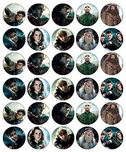 30 Harry Potter Cupcake-Topper aus essbarem Oblatenpapier, Feen-Motiv, für Geburtstagskuchen von Ronnies-Bakery-Company