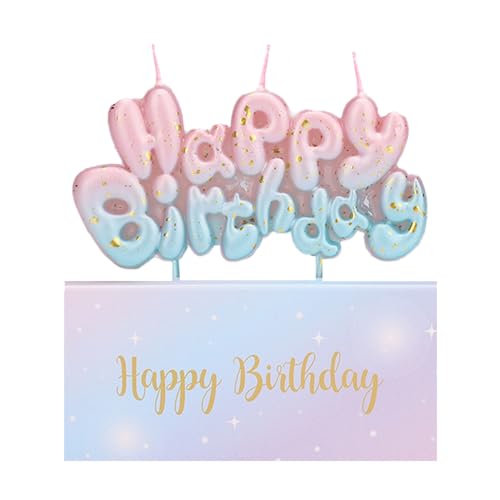 Ronoza® Geburtstagskerzen - Farbverlaufs Kerzen für Torte, Happy Birthday Kerze für Kinder von Ronoza