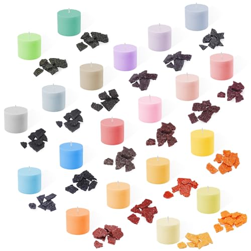 Ronoza® Kerzenwachs Farbe, 20 Farben x 5g, Kerzenfarbe, Kerzen Farbe für Diy Kerze, Kerzenfarben Farbstoff für Gelwachs, Paraffinwachs,Bienenwachs, Kerzenwachs Zum GießEn,Sicher Und NatüRlich von Ronoza