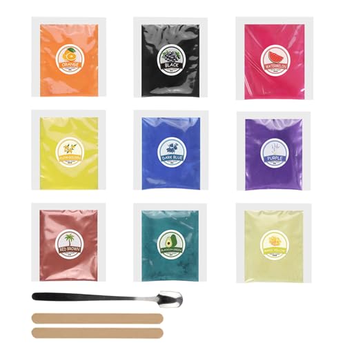 Ronoza 9 Farbe für Gießpulver 5g, Farbpigmente für Gießpulver, Mica Powder, für Diy Kunstharz Gießharz, Kerze, Badebombe, Seife, kosmetischer, Lidschatten, Nagellack, Schleim,Schmuckherstellung Ronoza 9 Farbe für Gießpulver 5g, Farbpigmente für Gießpulver, Mica Powder, für Diy Kunstharz Gießharz, Kerze, Badebombe, Seife, kosmetischer, Lidschatten, Nagellack, Schleim,Schmuckherstellung von Ronoza