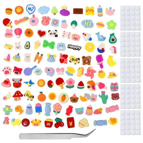 Ronoza 100 Stück Slime Charms Sortiert, Kawaii Charms, Kawaii Deko, Cute Charms, Kawaii Accessoires mit Pinzette, Für DIY Craft Making Scrapbooking, Handyhülle, Schmuckherstellung, Haarclip Ronoza 100 Stück Slime Charms Sortiert, Kawaii Charms, Kawaii Deko, Cute Charms, Kawaii Accessoires mit Pinzette, Für DIY Craft Making Scrapbooking, Handyhülle, Schmuckherstellung, Haarclip von Ronoza