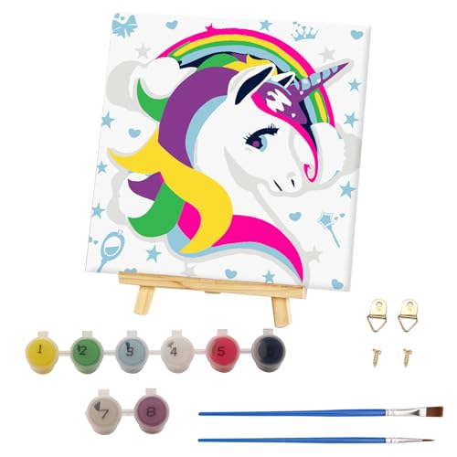 Ronoza 20x20cm Malen Nach Zahlen Kinder, DIY mit Pinseln und Acrylfarben Einhorn,Cute Ölgemälde Kinder ab 5 6 7 8 9 Jahre, für Hause Dekoration Verwendet Werden Ronoza 20x20cm Malen Nach Zahlen Kinder, DIY mit Pinseln und Acrylfarben Einhorn,Cute Ölgemälde Kinder ab 5 6 7 8 9 Jahre, für Hause Dekoration Verwendet Werden von Ronoza