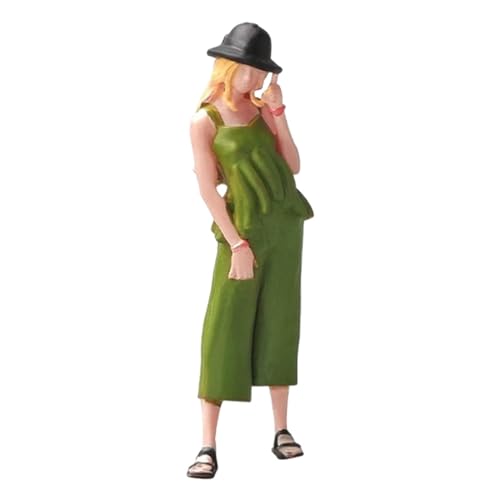 Ronyme 1/64 Figur Modell Weibliches Modell Puppenspielzeug Tischdekoration Mode Miniaturfigur Ornament Harzfigur für Geschenke Bücherregal von Ronyme