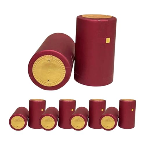 Ronyme 100 stück Wein Flasche Kappen PVC Schrumpf Kapseln Flasche Schutzhüllen für Bar, Rot Ronyme 100 stück Wein Flasche Kappen PVC Schrumpf Kapseln Flasche Schutzhüllen für Bar, Rot von Ronyme