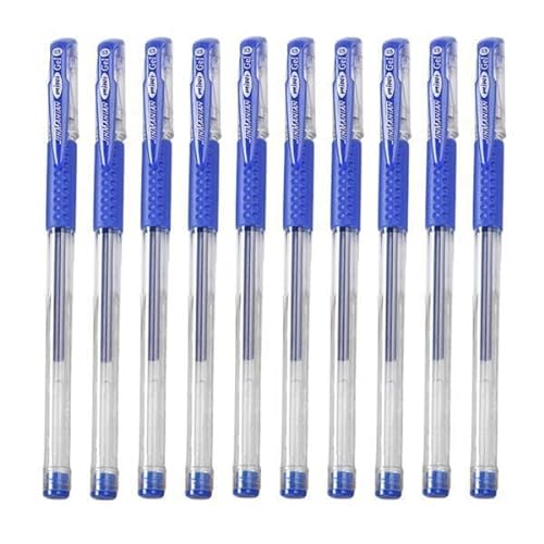 Ronyme 4x10 Stücke 0,5mm Medium Nib Minen Roller Ball Pen Gel Stift Glattes Schreiben Blau von Ronyme