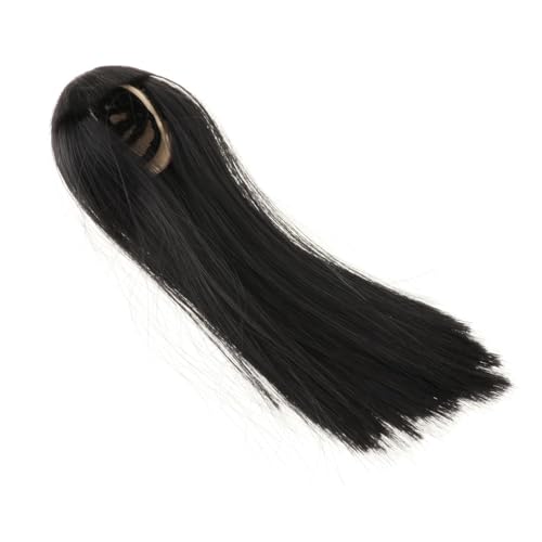 Ronyme Frauenpuppenhaar im Maßstab 1:6, Puppenzubehör für 12-Zoll-Puppe, Schwarzes langes Haar von Ronyme