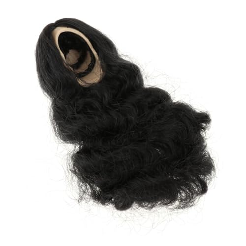 Ronyme Frauenpuppenhaar im Maßstab 1:6, Puppenzubehör für 12-Zoll-Puppe, Schwarzes lockiges Haar von Ronyme