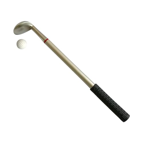 Ronyme Golf-Kugelschreiber, Kugelschreiber in Form eines Golfschlägers, Kugelschreiber mit Perlen, Mini-Golfschläger-Stift für Studenten, Büro, Kinder, Rote Mine von Ronyme