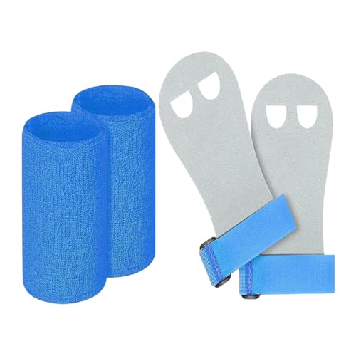Ronyme Kids Gymnastics Hand mit Armband an, bequem Gymnastic Bar Palm Protection Sport tragen kann, Blue S von Ronyme