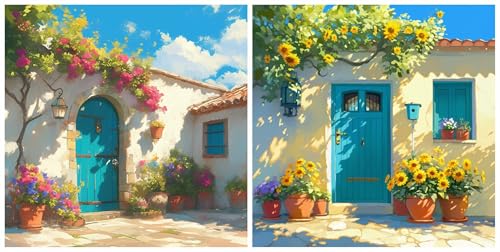 2 Stücke Diamond Painting Erwachsene TüR, Diamant Painting Bilder Blume, DIY Selbstklebendes Kunstkit für Bastelset Erwachsene, 5D Mosaikherstellung Hobbysgeschenk für Home Wand Décor 15x15 cm S-318 2 Stücke Diamond Painting Erwachsene TüR, Diamant Painting Bilder Blume, DIY Selbstklebendes Kunstkit für Bastelset Erwachsene, 5D Mosaikherstellung Hobbysgeschenk für Home Wand Décor 15x15 cm S-318 von Roogsoo