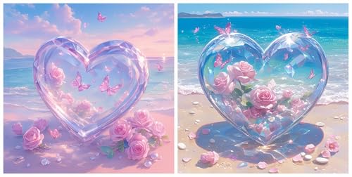 2 Stücke Diamond Painting Liebe, Diamant Painting Bilder Erwachsene, 5D DIY Mosaik Bastelset Erwachsene Haus Dekoration, ideale Geschenk für Mädchen ab 10 Jahre und Anfänger Schmetterling 20x20 cm S-2 2 Stücke Diamond Painting Liebe, Diamant Painting Bilder Erwachsene, 5D DIY Mosaik Bastelset Erwachsene Haus Dekoration, ideale Geschenk für Mädchen ab 10 Jahre und Anfänger Schmetterling 20x20 cm S-2 von Roogsoo