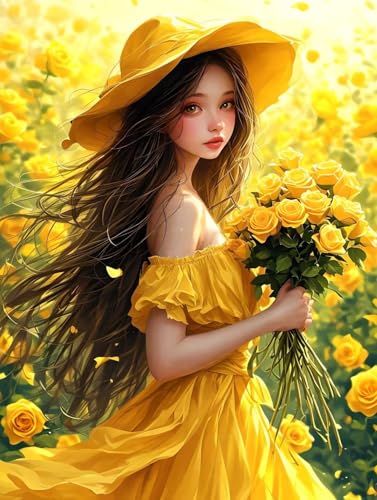 5D Diamond Painting Rose Girl Diamant Painting Bilder Kinder, Diamond Painting Erwachsene, DIY Eckige Vollbohrer Diamanten Malerei Stickerei Set, Weihnachten Geschenke Home Wand Dekor 10x15cm R-3434 5D Diamond Painting Rose Girl Diamant Painting Bilder Kinder, Diamond Painting Erwachsene, DIY Eckige Vollbohrer Diamanten Malerei Stickerei Set, Weihnachten Geschenke Home Wand Dekor 10x15cm R-3434 von Roogsoo