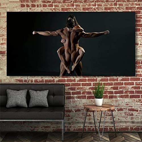Roogsoo Diamond Painting Sexy Paar 5D Diamant Painting Voll Set mit Diamond Painting Zubehör,40x80cm Leinwand Groß Bilder Malen Nach Zahlen Erwachsene Kinder Geschenk für Deko Wohnzimmer Schlafzimmer von Roogsoo