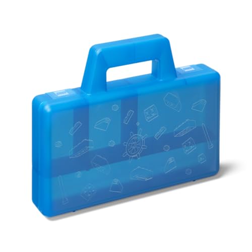 Room Copenhagen 5711938031190 Lego Sortierbox to Go-Blue, Transparentes Blau von Room Copenhagen