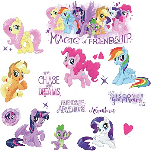 RoomMates RMK3551SCS My Little Pony The Movie Wandaufkleber mit Glitzer, mehrfarbig, 20,3 cm RoomMates RMK3551SCS My Little Pony The Movie Wandaufkleber mit Glitzer, mehrfarbig, 20,3 cm von RoomMates
