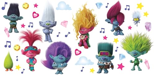 RoomMates Trolls 3 Band Together with Glitter Wall Decals RoomMates Trolls 3 Band Together with Glitter Wall Decals von RoomMates