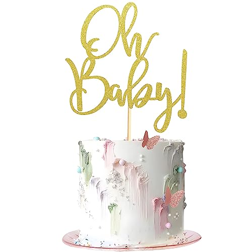 Verleihen Sie Ihrer Feier Eleganz mit Oh Baby Cake Topper – Gold Acryl Happy Birthday Babyparty Kuchendekoration, Gold Verleihen Sie Ihrer Feier Eleganz mit Oh Baby Cake Topper – Gold Acryl Happy Birthday Babyparty Kuchendekoration, Gold von Roontin