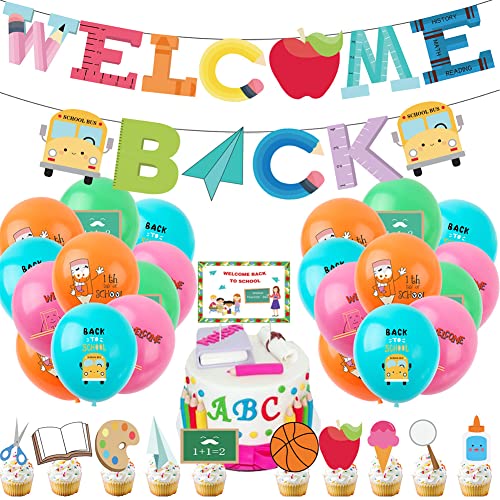 Back to School Ballon Dekoration Set, 38PCS Back to School Ballon Thema Back to School Party Accessory Set Pull Flag Ballon Deko Party Dekoration Anime Party Supplies für Jungen Back to School Ballon Dekoration Set, 38PCS Back to School Ballon Thema Back to School Party Accessory Set Pull Flag Ballon Deko Party Dekoration Anime Party Supplies für Jungen von Ropniik