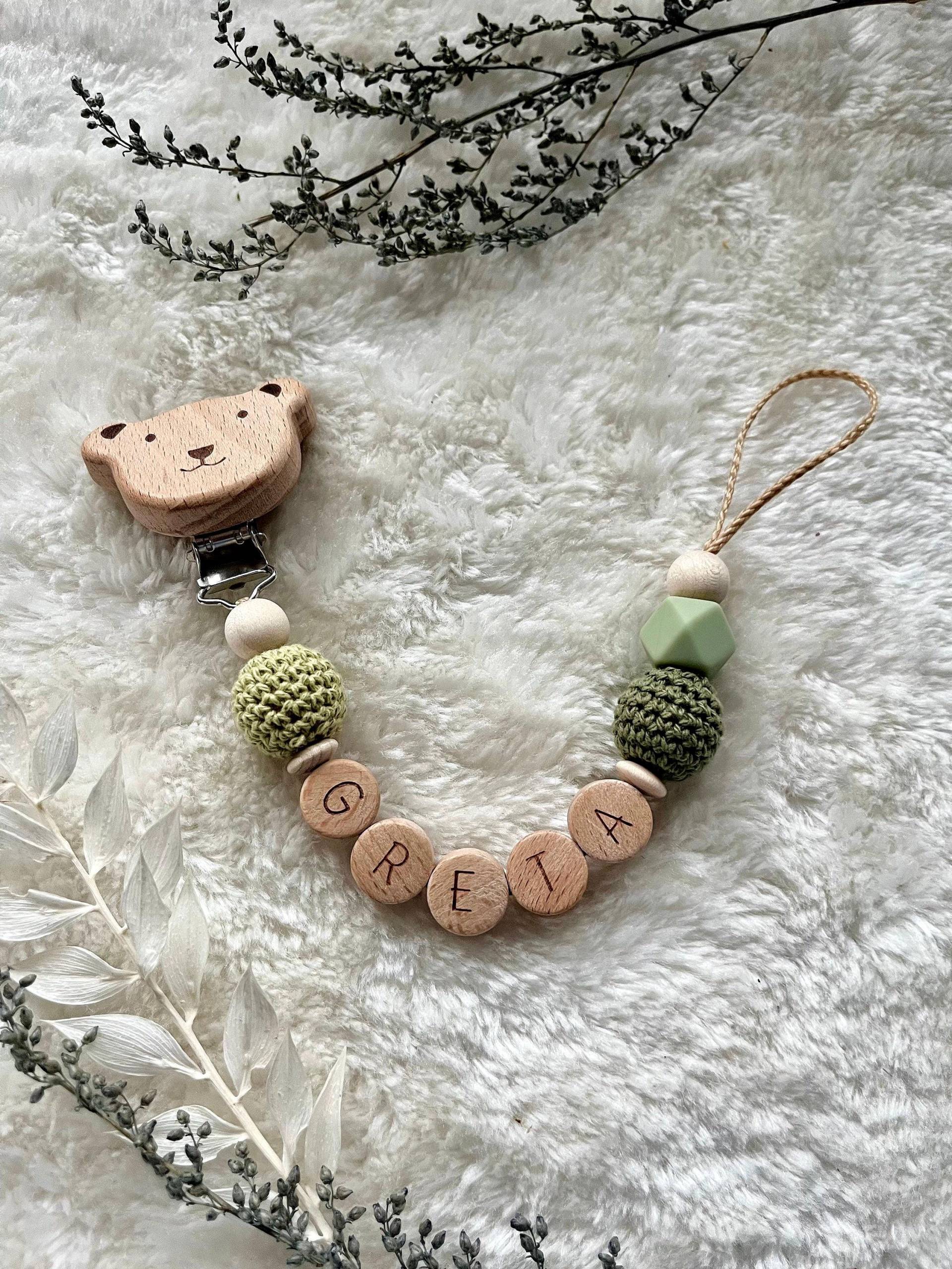 Schnullerkette Mit Name|Schnullerkette Personalisiert|Schnullerkette Grün|Schnullerkette Junge Schnullerkette Mit Name|Schnullerkette Personalisiert|Schnullerkette Grün|Schnullerkette Junge von RosaRotDE