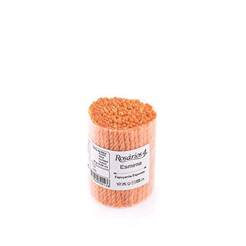 Latch Vorgeschnittenes Wollgarn, 25 g Beutel, Smyrna Tapisserie-Garn, vorgeschnittenes Garn, Set mit Knüpfteppichen, Wollpackungen – 125 g Packung (27 Lachs) von Rosários 4