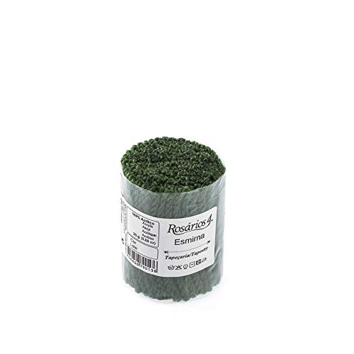 Latch Vorgeschnittenes Wollgarn, 25 g Beutel, Smyrna Tapisserie-Garn, vorgeschnittenes Garn, Set mit Knüpfteppichen, Wollpackungen – 125 g Packung (72 Grün) von Rosários 4